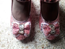 Zapatos de princesa para niñas, zapatillas con flores y brillantina para niñas pequeñas, incluye tacón alto y moño estilo mariposa, en azul, rosa y plata, talla 26-38