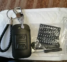 Funda de cuero con 3 botones para llave de coche, Funda de cuero colorida para Chery Tiggo llegada, funda de llave a distancia inteligente, accesorios para Interior de coche