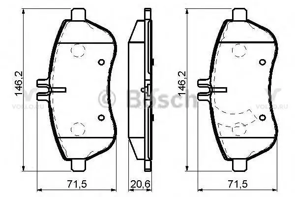 0986494161 bosch дисковые колодки передние