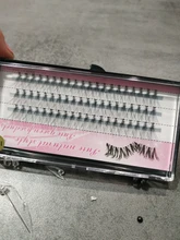 Pestañas de racimo de 60 clústeres/caja, pestañas de extensión de pestañas individuales gruesas bunches maquillaje profesional pestañas postizas