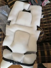 Almohadilla de algodón con estampado para cochecito de bebé, asiento de coche, silla con ruedas, colchón, funda de almohada, carro infantil, cojín grueso y cálido
