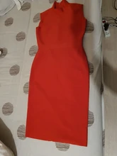 Bandage Dress Turtleneck Club-Celebrity Party Midi Bodycon Vestido Green Women Sleeveless