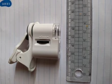 Clip Microscope Magnifying Glass Cell-Phone-Clip Uv-Light Focusing Jewelry 60X LED 