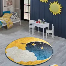 Antdecor синий круглый коврик для ванной 4" 100 см