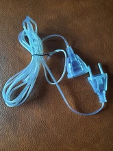 Cable de extensión de alimentación estándar, 3M, 110V, 220V, para guirnaldas de luces LED, tira de luces festivas