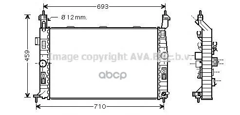 Радиатор Opel Meriva 1.4-1.8 03- Ava Ol2345 Ava арт. OL2345