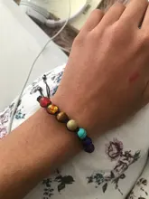 Pulsera de cuentas curativa de 7 Chakras, pulsera de cuentas de Reiki, equilibrio de oración, pulsera de perlas hecha a mano trenzada, pulseras para mujer y hombre, joyería ajustable