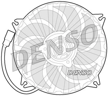 Вентилятор охлажденияCitroen C8 2.0-3.0 02 DENSO DER07007