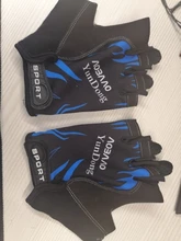 Guantes de Ciclismo de medio dedo para hombre y mujer, plantilla de Gel antideslizante, transpirables, para ciclismo de montaña o carretera