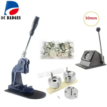

Classical 50mm Badge Press Machine + 50mm Metal Circle Cutter + 500sets 50mm Badge material