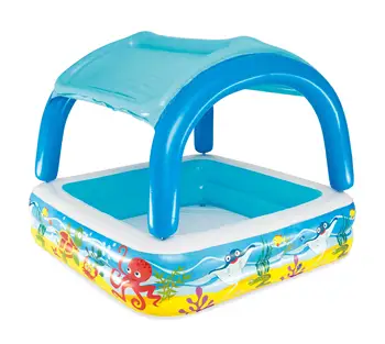 

Inflatable swimming pool 147 х147х122 cm, 265 L, with sun canopy, from 2 years, Bestway, item No. 52192