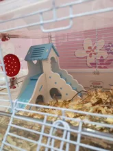 Bed Toy-House Cage-Toys Hamster Wooden Chinchillas Small Guinea-Pig Nest Pets Golden