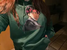 Sudadera con capucha de Anime para mujer, ropa de calle de manga larga con capucha de Attack on Titan, Harajuku, deportiva, verde, Unisex, G1, 2020