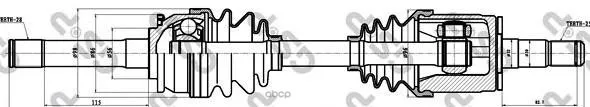 Привод В Сборе Mitsubishi Pajero Ii/Sport/L200 Iii 2.4-3.5 90-09 Пер. Лев. Gsp 239007 GSP арт. 239007