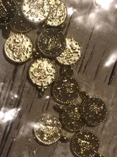 Eruifa-Mini Moneda de 8mm, colgante de aleación de Zinc chapado en oro/plata, joyería, collar, pulsera, pendientes, 2 colores, 20 Uds.