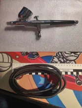 Nasedal-compresor de aerógrafo de doble acción, función de parada automática, conjunto PISTOLA DE PULVERIZACIÓN, interruptor táctil de potencia ajustable, 0,2mm/0,3mm/0,5mm
