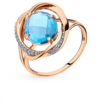 

Sunlight topaz gold ring