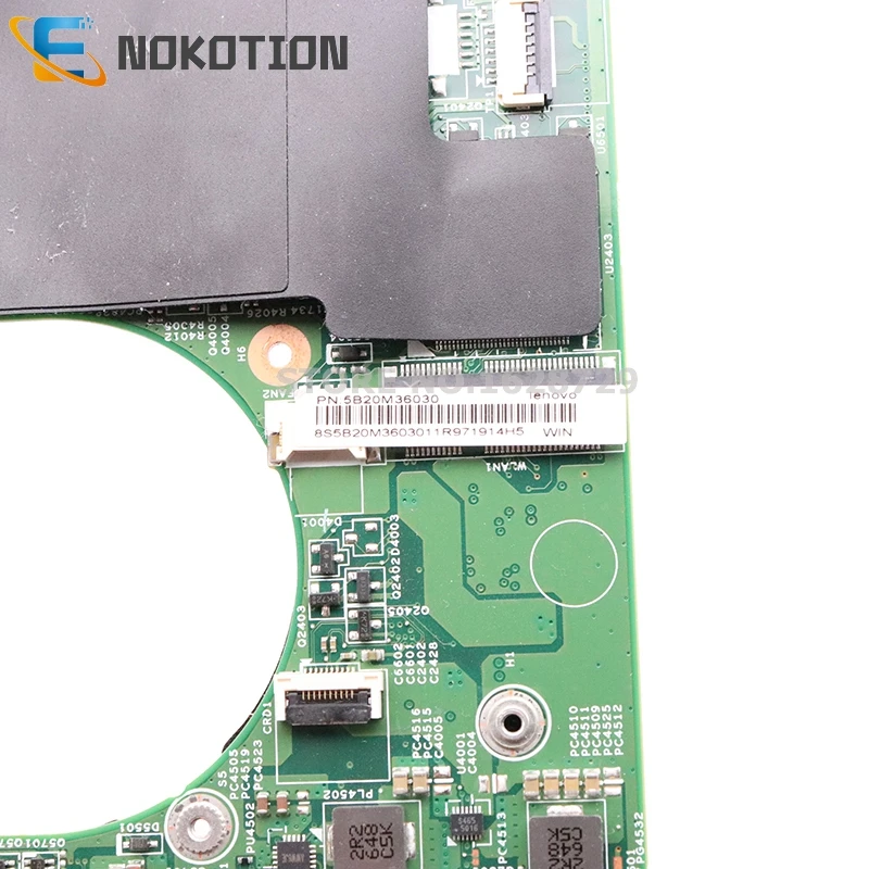 NOKOTION 46M. 0A7MB. 0011 5B20M36030 для lenovo Ideapad AIR13 710S-13IKB материнская плата для ноутбука SR2ZU I5-7200U процессор