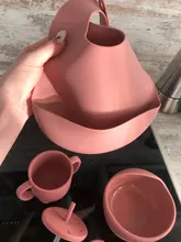 Juego de 5 uds. De cuencos de silicona para bebé, juegos de vasos, sin BPA, cuchara impermeable, alimentación antideslizante, tazón de silicona, vajilla, productos para bebé