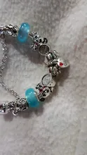 CHIELOYS-Pulseras con abalorios de estilo de dibujos animados para mujer, cuentas de cristal rosas chapadas en plata, cadena de serpiente, pulsera de marca, regalo de joyería para niños