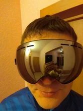 Ski-Goggles Mask Snow PHMAX Glasses Anti-Fog Double-Layers Winter Men with UV400 Outdoor