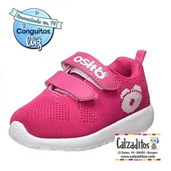 

Slippers with light fabric fuchsia for girl Teddy Bear by Conguitos