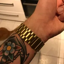 UEBN-Correa de Metal clásica de acero inoxidable para Apple watch, Series 6, 40mm, 44mm, banda para iWatch 5, 4, 3, 2, pulsera de 42mm y 38mm