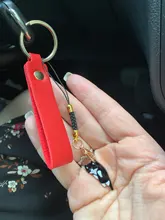 LLavero de cuero sintético para hombre y mujer, 8 colores, regalo de negocios, llavero para hombre y mujer, correa para llave de coche, billetera para la cintura, llaveros