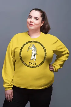 

Angemiel Wear Greek God Zeus Yellow Women Sweatshirts