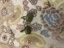 SAVOYSHI-gemelos de camisa de alta calidad para hombre, diseño redondo de bronce, gemelos de Metal Vintage, regalo, nombre de enagraveo gratis