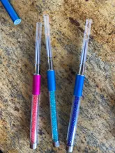 3 unids/lote lentejuelas arte de uñas cepillo dibujo de pintura de la pluma de herramienta de diseño la manicura/7/9/11mm acrílico de decoración de Gel UV herramientas