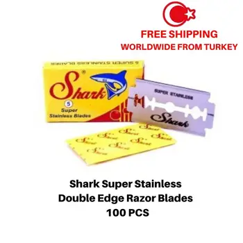 

Shark Super Stainless Double Edge Razor Blades 100 pcs