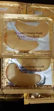 Máscara de colágeno de cristal para los ojos, parche de belleza acné para el cuidado de la piel de los ojos, Cosméticos coreanos, antienvejecimiento, círculos oscuros, oro, 10/20/40 Uds.