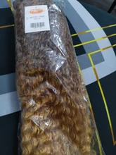 Nature Hair Extensions Afro Kinky Curly Hair Bundles 24 inch Ombre Blonde High Temperature Fiber Synthetic Hair Weave Bundles