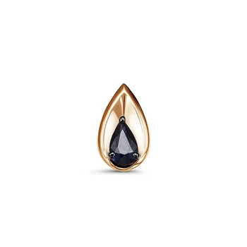 

585 sterling gold pendant with stones: Sapphire
