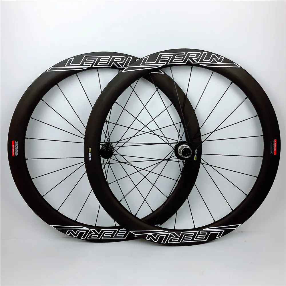 LEERUN 700c карбоновые колеса дисковые тормоза Clincher Трубчатые шоссейные велосипедные колеса супер легкие 38 мм 50 мм 60 мм Углеродные колеса