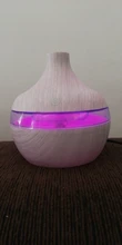Humidificador de aire eléctrico de 300ML con USB, difusor de Aroma, niebla, aceite de grano de madera, aromaterapia, Mini, con 7 luces LED, para coche, casa y oficina