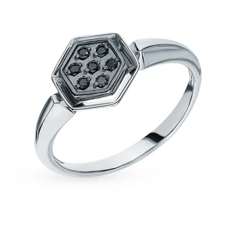 

Gold ring with diamonds sunlight sample 585