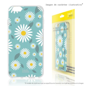 

FunnyTech®Silicone Case for Huawei P10 Lite L Spring Daisies background blue sky