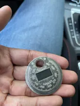 Herramienta de medición de bujía, 1 unidad, calibre de bujía, tipo moneda, rango de 0,6-2,4mm, calibre de bujía