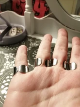 Anillos Punk de Hip Pop para mujer, cadena ajustable multicapa, cuatro anillos abiertos para dedos, anillos giratorios de aleación para mujer, regalo de fiesta