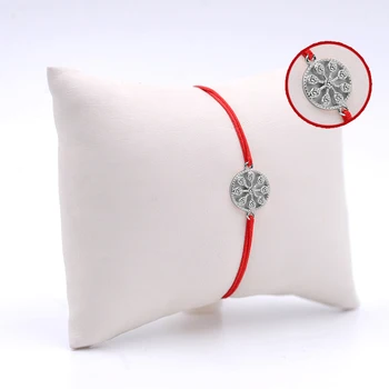 

Handmade Red Women Silver Bangle Skybco0201