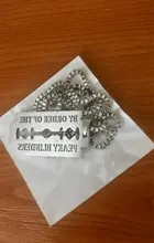 Collares de cadena con colgante de acero inoxidable para hombre y mujer, joyería de Peaky Blinders por pedido de la cuchilla de afeitar Peaky Blinders