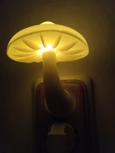 Lights-Lamp Wall-Socket Mushroom Us-Plug Led-Night-Light Home-Decoration for EU