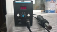 Eruntop-Estación de soldadura Digital LED 858D, desoldadura de hierro para soldar, BGA refundido, pistola de aire caliente