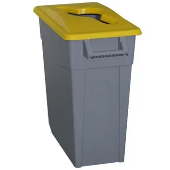 

CONTAINER BAS. 65LT C/WHEEL DENOX PL FLIP OPEN YELLOW