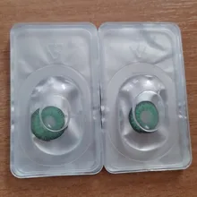 2 uds. De lentes para Cosplay, lentillas multicolores para ojos, maquillaje de Navidad, serie Anime, 1 par