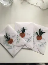 40 unids/lote Semi-transparente de papel de ácido sulfúrico sobres para DIY tarjeta postal tarjeta/tarjeta de invitación de la boda de embalaje de regalo