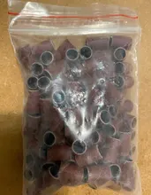 100 Uds 80 /120/180 para bandas de limado de manicura Gel eliminador de esmalte herramienta accesorio para máquina de clavos eléctrica taladro clavo Bits