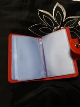 Funda de cuero PU para tarjetas de crédito para hombre y mujer, tarjetero de 24 Bits, cartera para tarjetas y documentos de identidad, H088